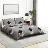 vidaXL Ensemble de housse de couette Gris 200x220 cm Coton