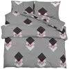 vidaXL Ensemble de housse de couette Gris 260x220 cm Coton