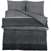 vidaXL Ensemble de housse de couette gris foncé 200x200 cm Coton