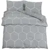 vidaXL Ensemble de housse de couette Gris 260x240 cm Coton