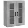 vidaXL Armoire murale gris béton 69,5x34x90 cm