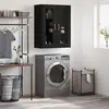 vidaXL Armoire murale noir 69,5x34x90 cm