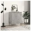 vidaXL Buffet Gris béton 60x35x70 cm Bois d'ingénierie