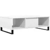 vidaXL Table basse blanc 104x60x35 cm bois d'ingénierie