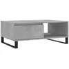 vidaXL Table basse gris béton 90x60x35 cm bois d'ingénierie