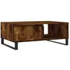 vidaXL Table basse chêne fumé 90x60x35 cm bois d'ingénierie