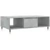 vidaXL Table basse gris béton 104x60x35 cm bois d'ingénierie