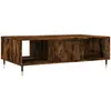 vidaXL Table basse chêne fumé 104x60x35 cm bois d'ingénierie