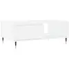 vidaXL Table basse blanc 90x60x35 cm bois d'ingénierie