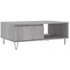 vidaXL Table basse sonoma gris 90x60x35 cm bois d'ingénierie