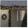 vidaXL Guirlande lumineuse à glaçons Noël 100 LED blanc acrylique PVC