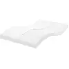 vidaXL Matelas en mousse blanc 140x190 cm 7 zones dureté 20 ILD