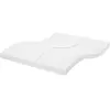 vidaXL Matelas en mousse blanc 160x200 cm 7 zones dureté 20 ILD