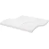 vidaXL Matelas en mousse blanc 200x200 cm 7 zones dureté 20 ILD