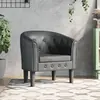 vidaXL Chaise cabriolet gris similicuir