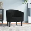 vidaXL Fauteuil cabriolet noir velours 356471