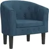 vidaXL Fauteuil cabriolet bleu foncé velours 356473