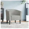 vidaXL Fauteuil cabriolet gris clair velours