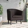 vidaXL Fauteuil cabriolet marron similicuir