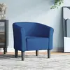 vidaXL Fauteuil cabriolet bleu tissu