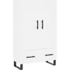 vidaXL Buffet haut blanc 69,5x31x115 cm bois d'ingénierie