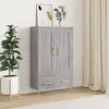 vidaXL Buffet haut sonoma gris 69,5x31x115 cm bois d'ingénierie