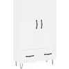 vidaXL Buffet haut blanc 69,5x31x115 cm bois d'ingénierie