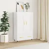 vidaXL Buffet haut blanc 69,5x31x115 cm bois d'ingénierie