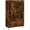 vidaXL Buffet haut chêne fumé 69,5x31x115 cm bois d'ingénierie