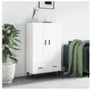 vidaXL Buffet haut blanc 69,5x31x115 cm bois d'ingénierie