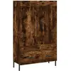 vidaXL Buffet haut chêne fumé 69,5x31x115 cm bois d'ingénierie