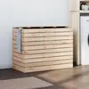 vidaXL Panier à linge 88,5x44x66 cm bois massif de pin