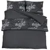 vidaXL Ensemble de housse de couette Noir 200x220 cm Coton