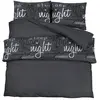 vidaXL Ensemble de housse de couette Noir 200x200 cm Coton