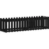 vidaXL Lit surélevé de jardin design de clôture 200x50x50cm pin massif