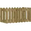 vidaXL Lit surélevé de jardin design de clôture bois de pin imprégné