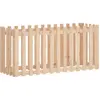vidaXL Lit surélevé de jardin design de clôture 150x50x70cm pin massif
