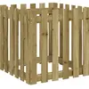 vidaXL Jardinière avec design de clôture 60x60x60 cm pin imprégné