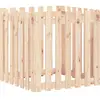 vidaXL Jardinière avec design de clôture 70x70x70 cm pin massif