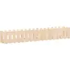 vidaXL Lit surélevé de jardin design de clôture 200x30x30cm pin massif