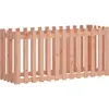 vidaXL Lit surélevé de jardin design de clôture bois douglas massif