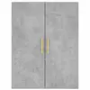 vidaXL Buffet haut Gris béton 69,5x34x180 cm Bois d'ingénierie