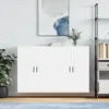 vidaXL Armoires murales 2 pcs blanc 69,5x34x90 cm
