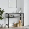 vidaXL Table console sonoma gris 100x35,5x75 cm bois d'ingénierie