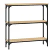 vidaXL Table console chêne sonoma 75x22,5x75 cm bois d'ingénierie