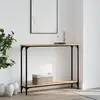 vidaXL Table console chêne sonoma 100x22,5x75 cm bois d'ingénierie