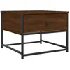 vidaXL Table basse chêne marron 51x51x40 cm bois d'ingénierie