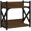 vidaXL Support d'imprimante à 2 niveaux chêne marron 40x20x40 cm