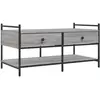 vidaXL Table basse sonoma gris 99x50x50 cm bois d'ingénierie