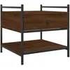 vidaXL Table basse chêne marron 99x50x50 cm bois d'ingénierie